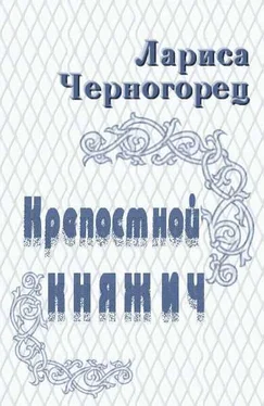 Лариса Черногорец Крепостной княжич обложка книги