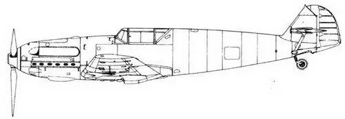 Me 109 Е0 Me 109 Е1В с пилоном ЕТС 500 Ме 109 Е2 - фото 111