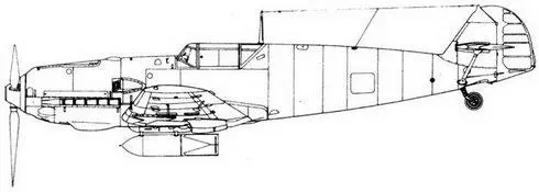 Me 109 Е1В с пилоном ЕТС 500 Ме 109 Е2 Ме 109 Е3 - фото 112
