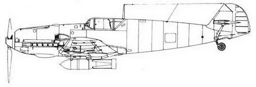 Me 109 E4B с бомбой SD 250 на пилоне ЕТС 500 Me 109 Е4В с пилоном для 96 - фото 119