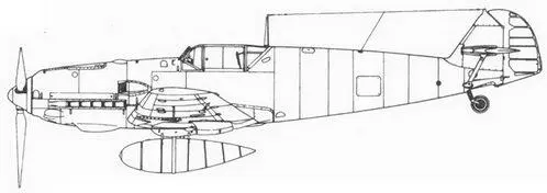 Me 109 Е8 со стандартным бронированием кабины Me 109 Е9 с фотокамерой Rb - фото 129