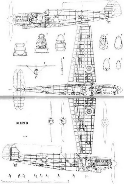 Bf 109Е1 Me 109E3 6111 Barehen из 2J88 лейтенанта Вернера Урсинуса - фото 139