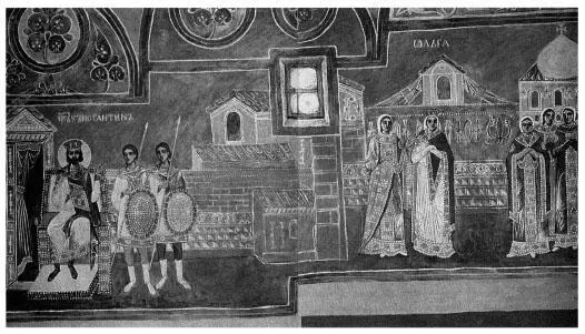 Emperor Constantine VII receives Princess Olga at his palace during her visit - фото 6