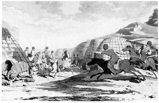 A Tatar encampment Softground etching from John Atkinson and James Walker A - фото 16