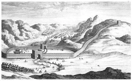 A Russian embassy approaches the Great Wall of China 1693 From E Ysbrants - фото 19