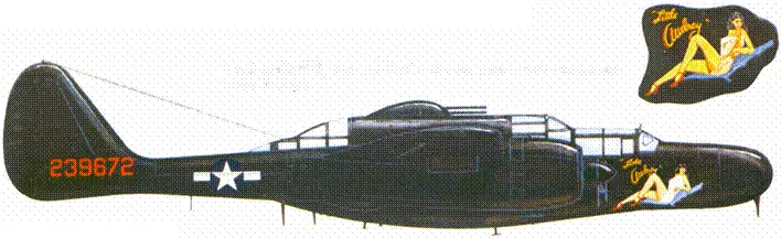 P61B из 422 NFS Франция 1945 г Самолет имеет собственное имя Little - фото 176