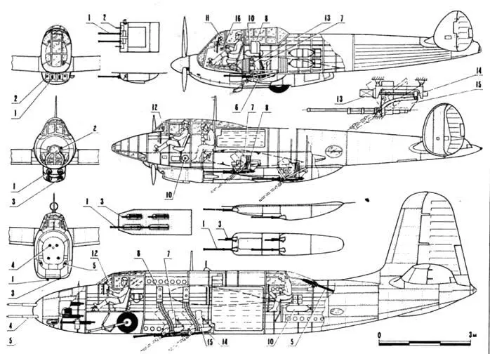 Установка КАББ и АКАБ на самолетах Як2 Пе2 и A20g1 1 20мм пушка - фото 7