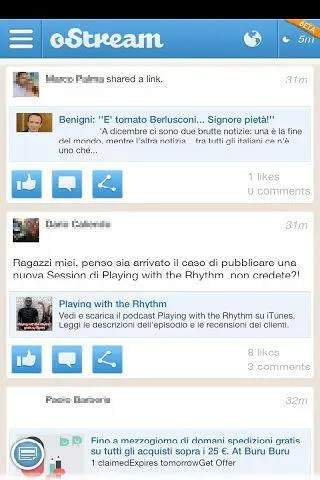 OStream это довольно простой клиент для Facebook поэтому его - фото 67