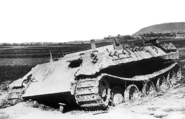 Застрявший и брошенный экипажем ремонтный танк Bergepanther на базе PzV - фото 113