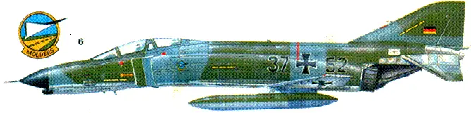 6 F4F эскадры JG 74 Мельдерс бундеслюфтваффе ФРГ Нойбург конец 70х годов - фото 156