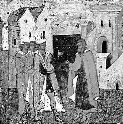 Рис 412 Клеймо старой русской иконы XVI века Ксения с житием Икона - фото 172