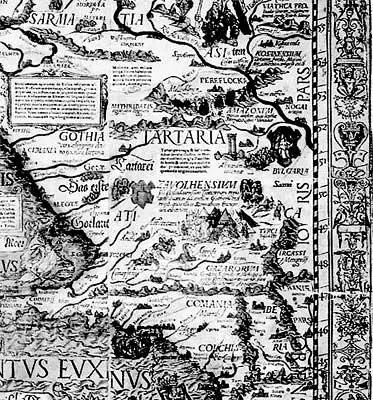 Рис 53 Увеличенный фрагмент карты Карла V и Фердинанда XVI век с - фото 188
