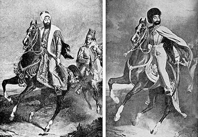 Рис 521 Конные портреты султана Махмуда II до и после истребления янычар в - фото 206