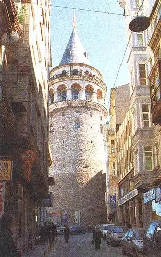 Галатская башня в Стамбуле Фотография 2006 года От старого акведука - фото 252