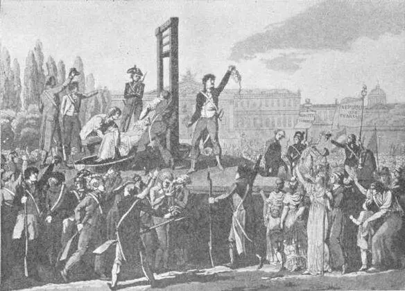 THE EXECUTION OF MARIE ANTOINETTE QUEEN OF FRANCE OCTOBER 16 1793 From a - фото 179