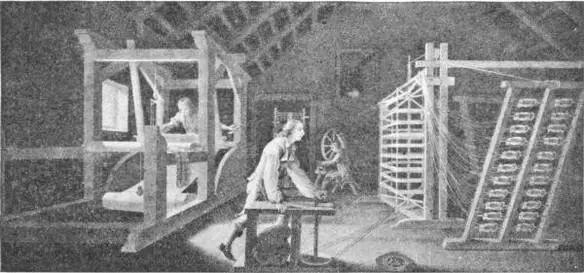 AN EARLY WEAVING MACHINE From an engraving by W Hincks in the British - фото 187