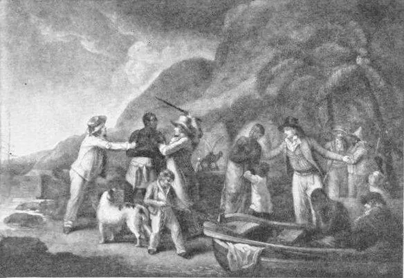 INCIDENT IN THE DAYS OF THE SLAVE TRADE From a print after Morland in the - фото 188