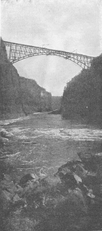 RAILWAY BRIDGE OVER THE GORGE VICTORIA FALLS OF THE ZAMBESI SOUTHERN - фото 196