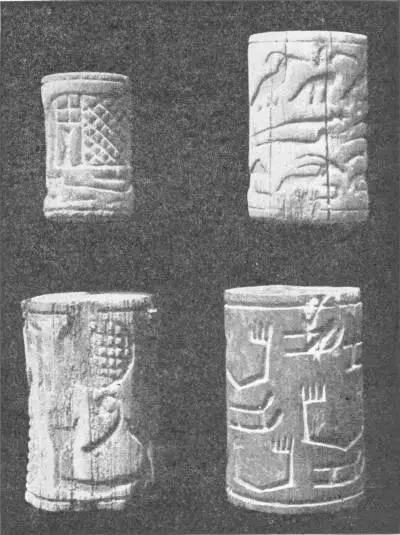 EBONY CYLINDER SEALS OF FIRST EGYPTIAN DYNASTY Recovered from the Tombs at - фото 49