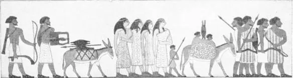 NOMADS IN EGYPT Egyptian wall painting in a tomb near ancient Beni Hassan - фото 55
