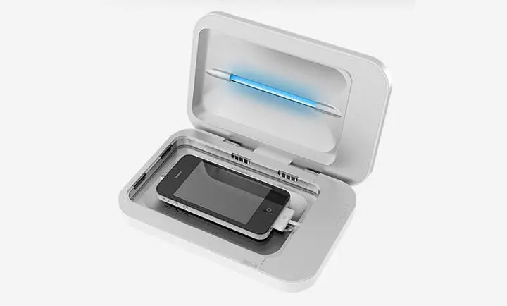 PhoneSoap представляет собой футляр из алюминия с ультрафиолетовой лампой в - фото 47