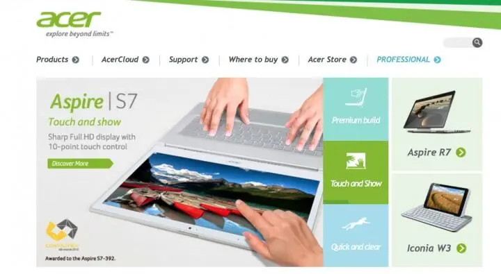 То есть из всего великого многообразия выпускаемой продукции Acer с гордостью - фото 16