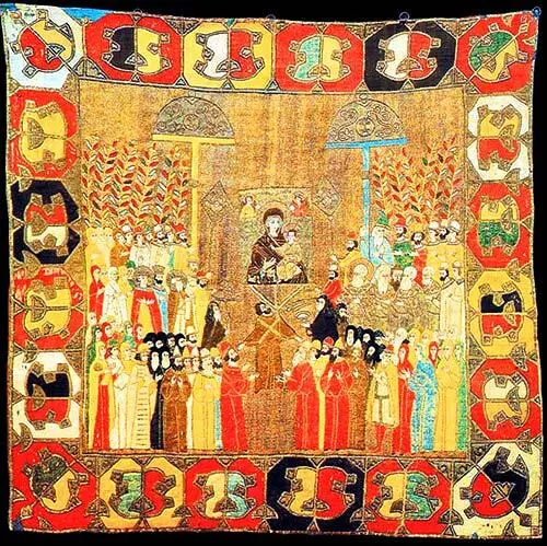 Пелена Елены Волошанки относимая к 1498 году На ней мы видим два больших - фото 351
