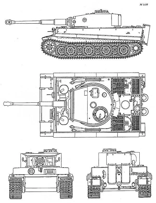 PzKpfw Tiger AusfE машина позднего выпуска ОПИСАНИЕ КОНСТРУКЦИИ - фото 21
