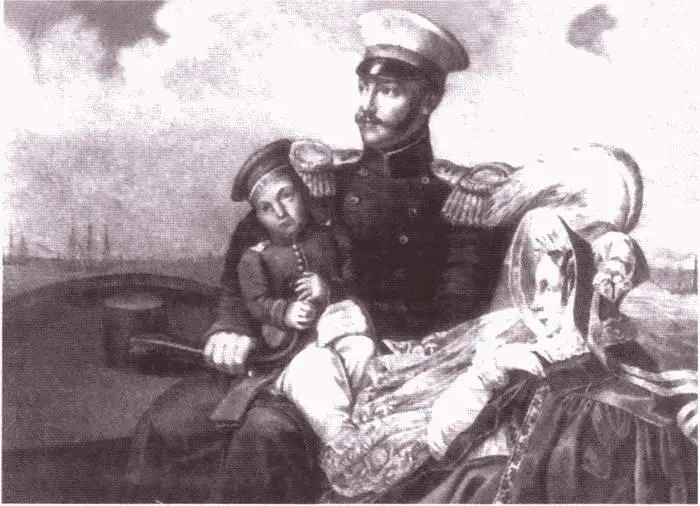 Император Николай I с императрицей Александрой Фёдоровной и сыном Константином - фото 34
