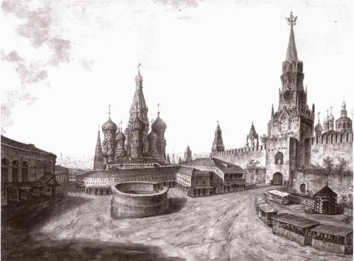 Вид Красной площади Ф Алексеев Императрица Елизавета Петровна ГК - фото 13
