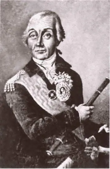 Суворов в фельдмаршальском мундире Миниатюра К Бекона 1795 г - фото 49