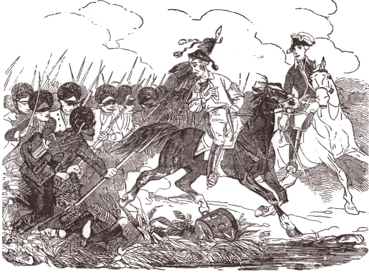 Суворов на поле сражения в Италии в 1799 году Рисунок Л Коцебу 1843 г - фото 57