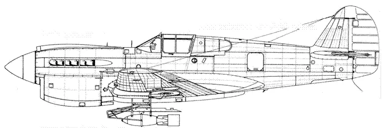 Curtiss Kittyhawk IA с 250 фунтовой бомбой приспособленной для бомбометания с - фото 57