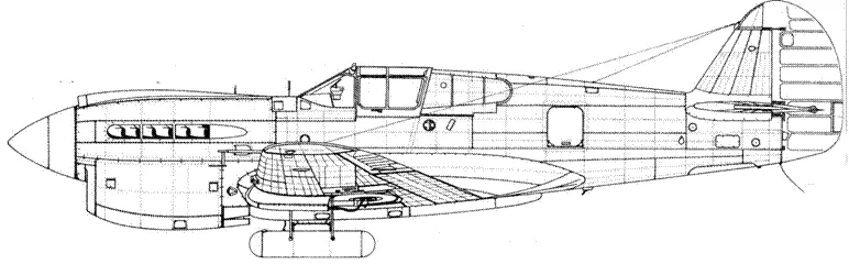 Curtiss Kittyhavvk IA с 44галлонным баком Curtiss P40E1CU с 75галлонным - фото 58