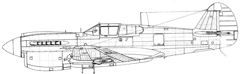 Curtiss P40E1CU с мачтовой антенной Curtiss Kittyhawk IA с 250фунтовой - фото 62