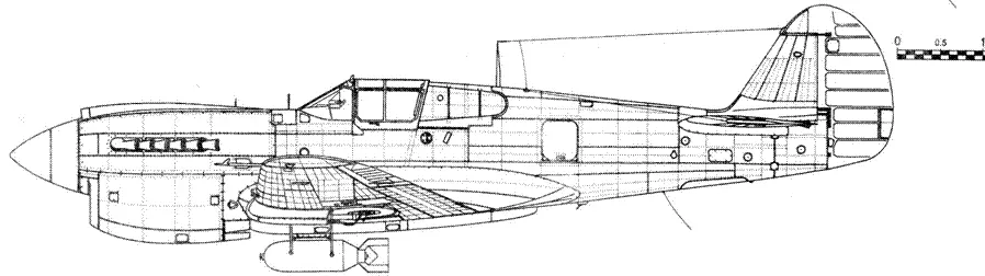 Curtiss P40F20CU с 500фунтовой бомбой Curtiss P40F5CU с 75галлонным - фото 78