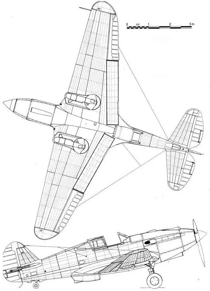 Curtiss H 75P Curtiss XP40 окончательный вариант - фото 50