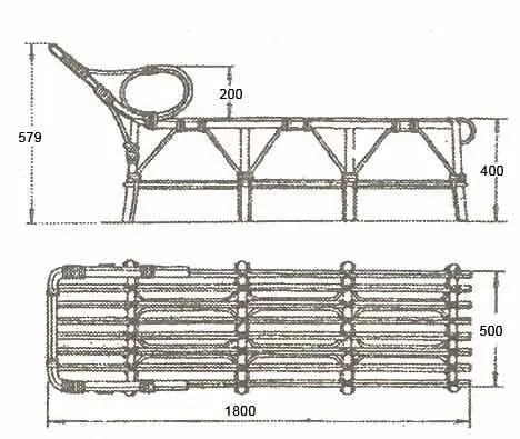 Рис 71 Кушетка из лозы Верхняя рамка в передней части переходит в подголовник - фото 82