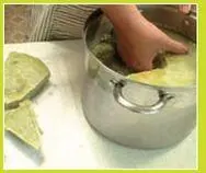 Pull off remaining chunks of butter Step 11 To dry the butter place the - фото 34