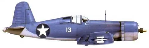 F4U1 Кеннета А Уэлша острова Руссель сентябрь 1943 г F4U1 Джеймса Н - фото 167