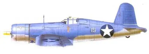 F4U1 Джеймса Н Каппа Мунда сентябрь 1943 г F4U1 Джорджа С Дифабио - фото 169