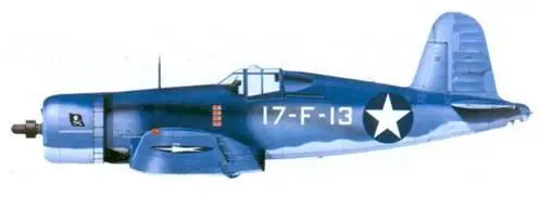 F4U1A Джеймса А Хэлфорода Банкер Хилл август 1943 г F4U1A Джона Т - фото 180