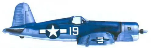 F4U1A Пола Кордрэя Ондонга ноябрь 1943 г F4U1A Дэниэла Г Каннигхэма - фото 182