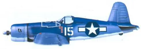 F4U1A Дэниэла Г Каннигхэма Ондонга ноябрь 1943 г F4U1A Мерли У - фото 183
