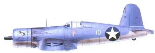 F4U1 Уильбура Дж Томаса Гуадалканал июль 1943 г F4U1 Фон Р Гарисона - фото 202