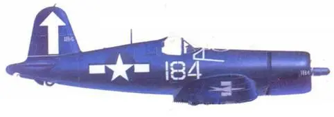 F4U1D Уиллиса Г Лэни авианосец Банкер Хилл февраль 1945 г F4U1D - фото 213