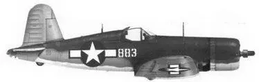 14 Истребитель F4U1A белый 883 Bu 17883 командира эскадрильи VMF214 - фото 49