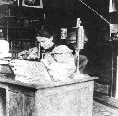 Гертруда за микроскопом 1901 год Выпуск медицинского факультета Джонса - фото 6