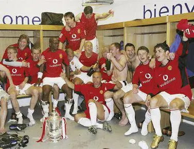 Work hard play hard The dressing room after our victory over Millwall - фото 110