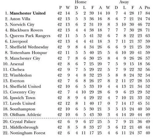 Season 199394 FA CARLING PREMIERSHIP Final position champions FA Cup - фото 52